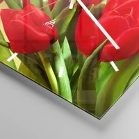 Clock face with lines