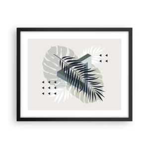 Poster in black frame - Nature and Geometry - Two Orders? - 50x40 cm