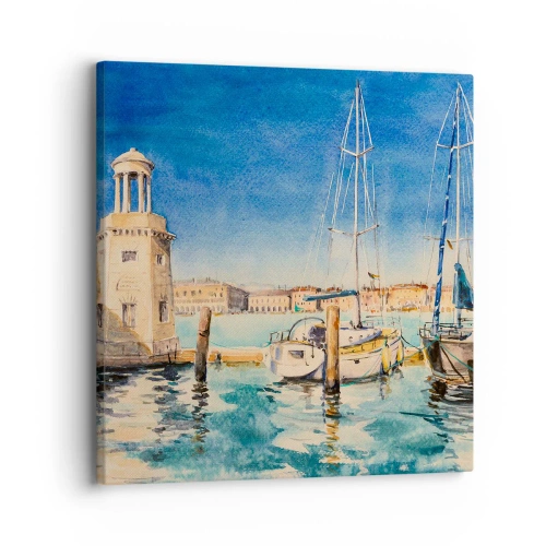 Canvas picture - Sunny Lagoon - 30x30 cm