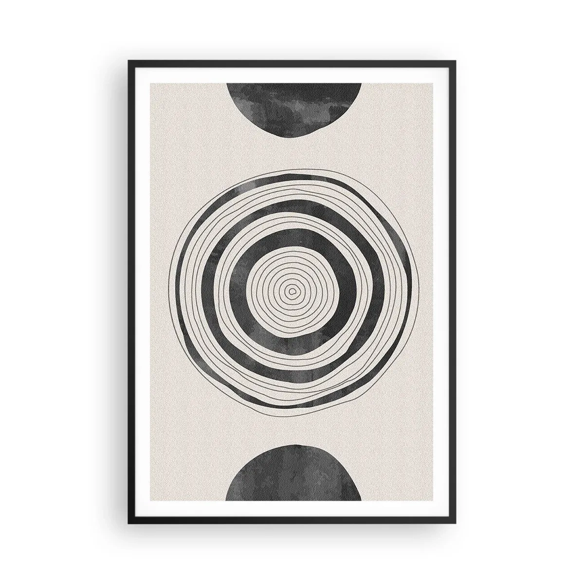 Poster in black frame - Important What's in Between - 70x100 cm