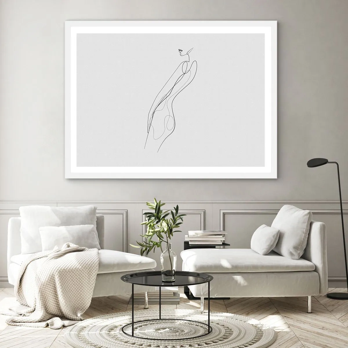 Poster in white frmae - Barely a Promise - 70x50 cm