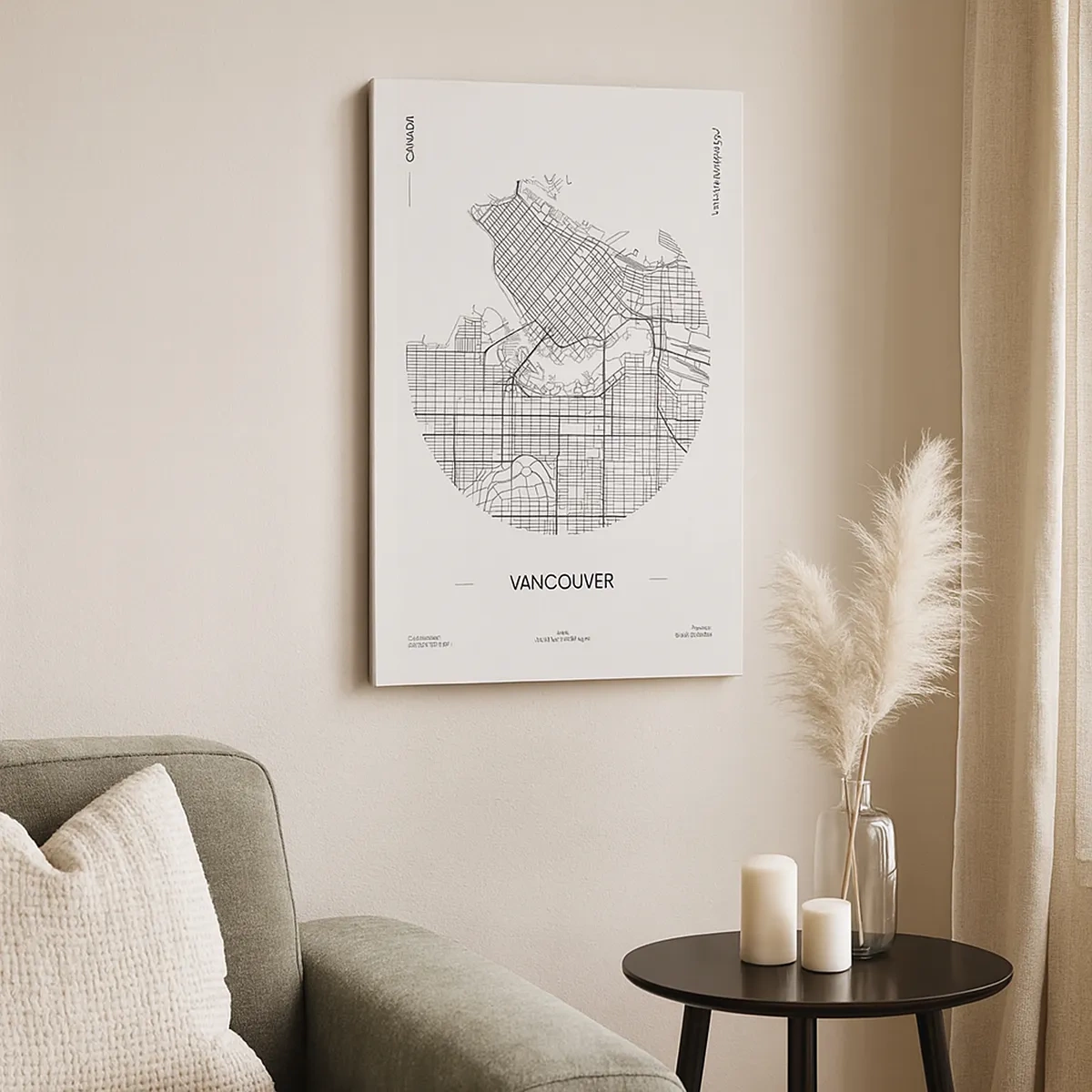 Canvas picture - Anatomy of Vancouver - 50x70 cm