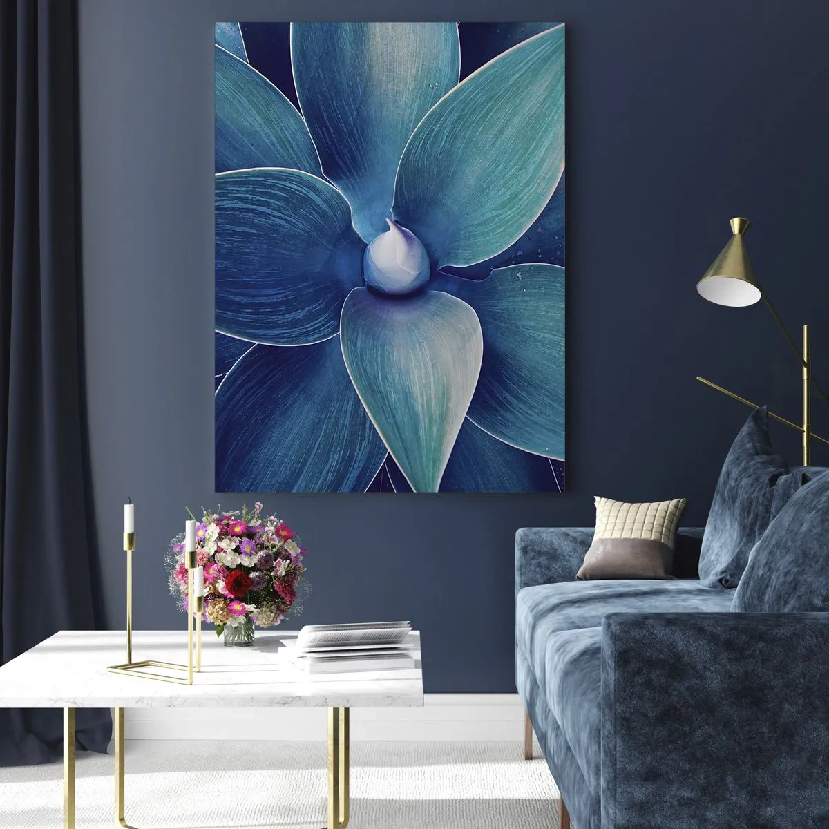 Glass picture - Blue from the Sky - 80x120 cm