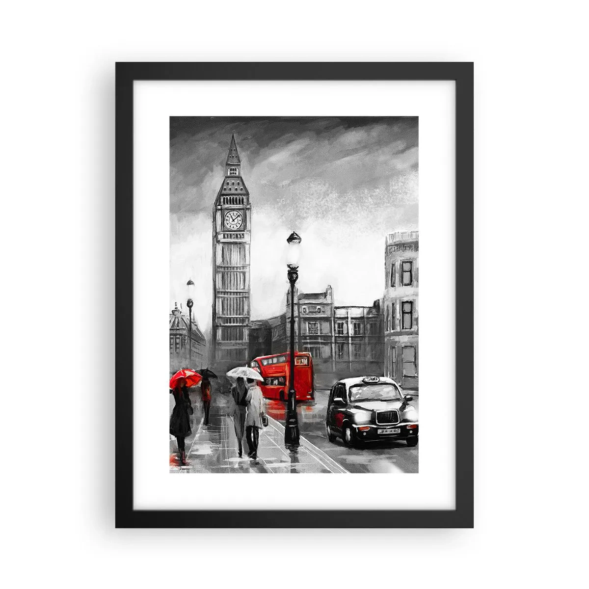 Poster in black frame - Not Such a Grey City - 30x40 cm