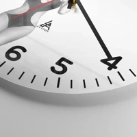 Clock face with numbers