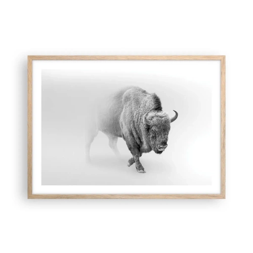 Poster in light oak frame - King of the Prairie - 70x50 cm