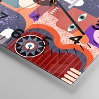 Clock face with numbers