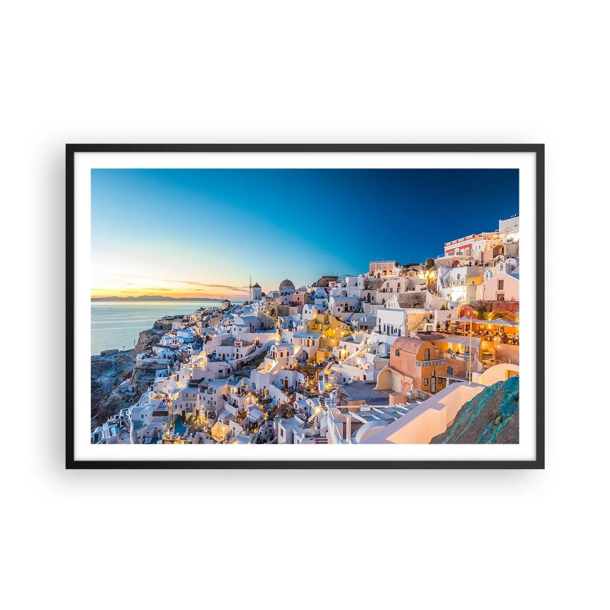 Poster in black frame - Essence of Greekness - 91x61 cm