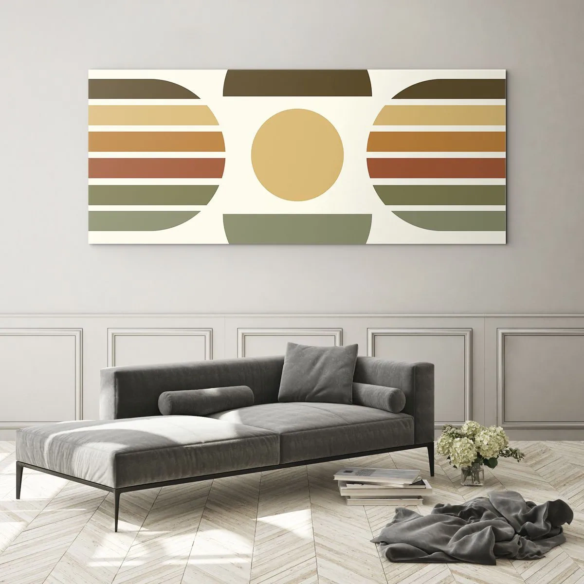 Glass picture - In the Colours of Soli - 140x50 cm