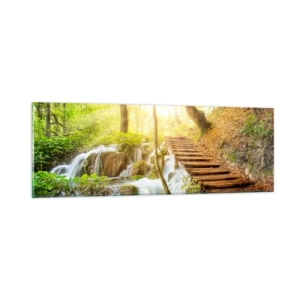 Glass picture - Long Awaited Coolness - 90x30 cm