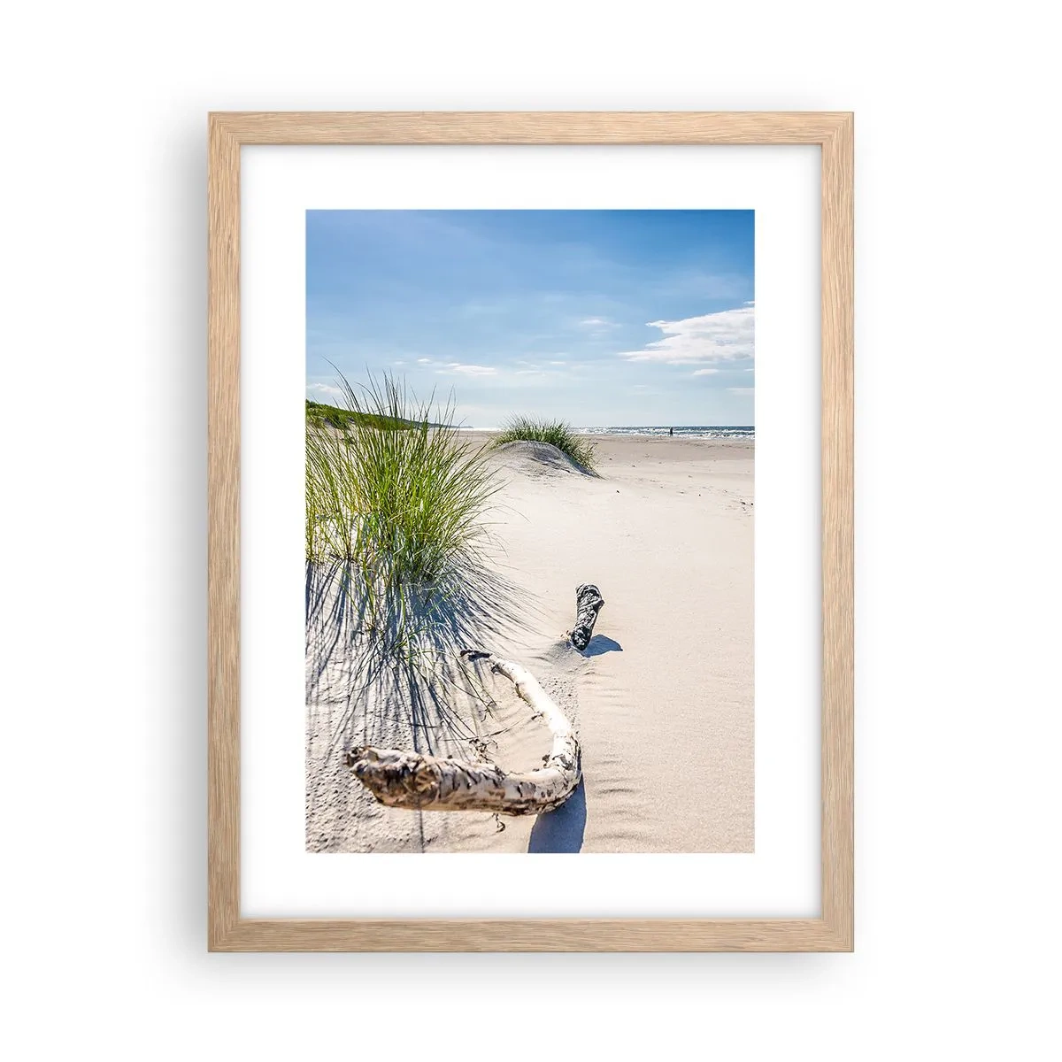 Poster in light oak frame - The Most Beautiful? Baltic One - 30x40 cm