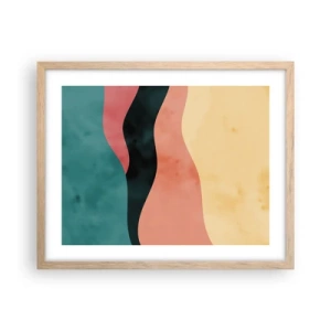 Poster in light oak frame - Compatible Incompability - 50x40 cm