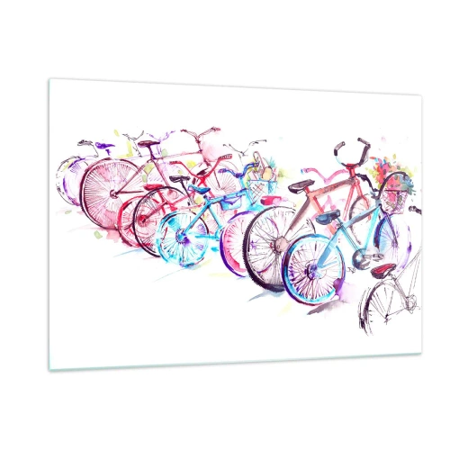 Glass picture - Anti-moto Club Reunion - 120x80 cm