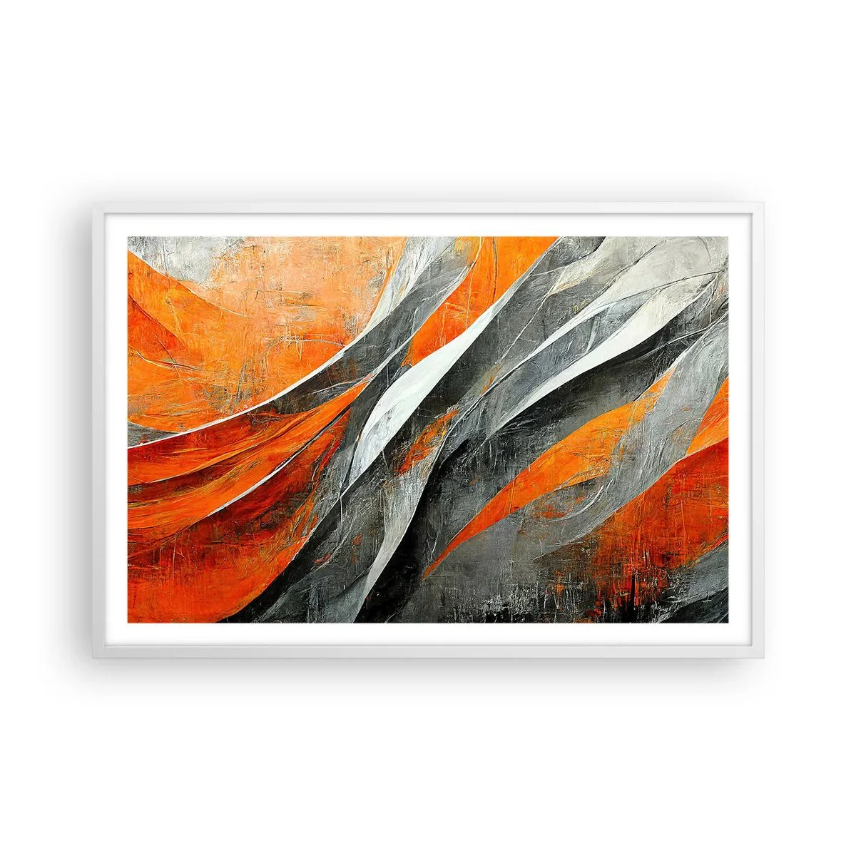 Poster in white frmae - Heat and Coolness - 91x61 cm