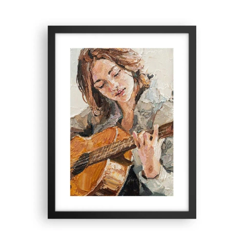 Poster in black frame - Concert for Guitar and Girly Heart - 30x40 cm