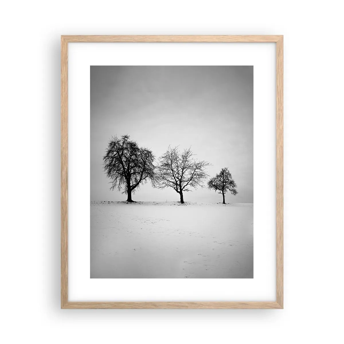 Poster in light oak frame - What Are They Dreaming About? - 40x50 cm