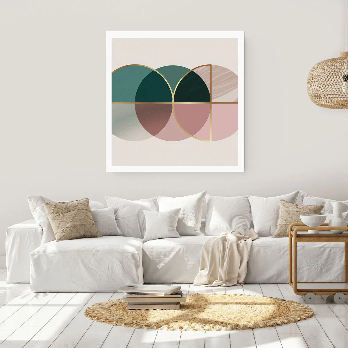 Poster - Circle after Circle - 60x60 cm