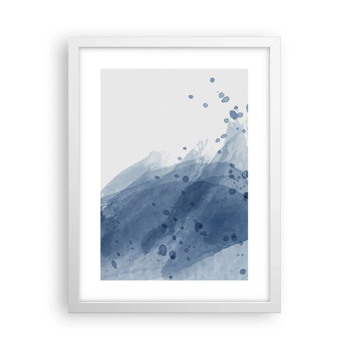 Poster in white frmae - Blue Tulle - 30x40 cm