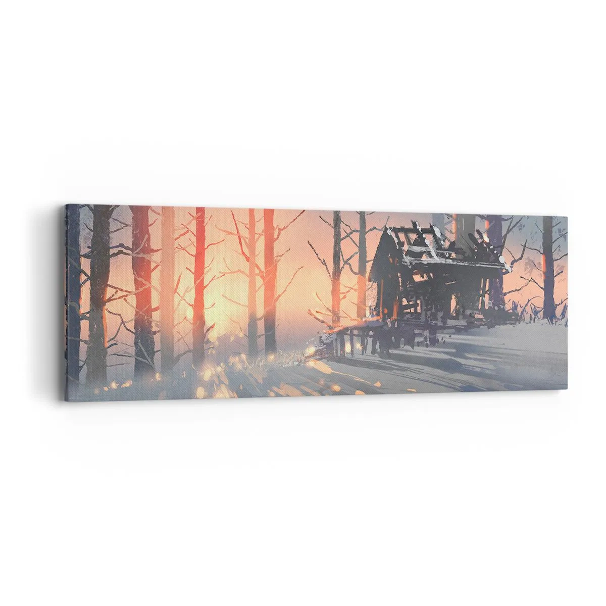 Canvas picture - Only the Sun Drops by - 90x30 cm