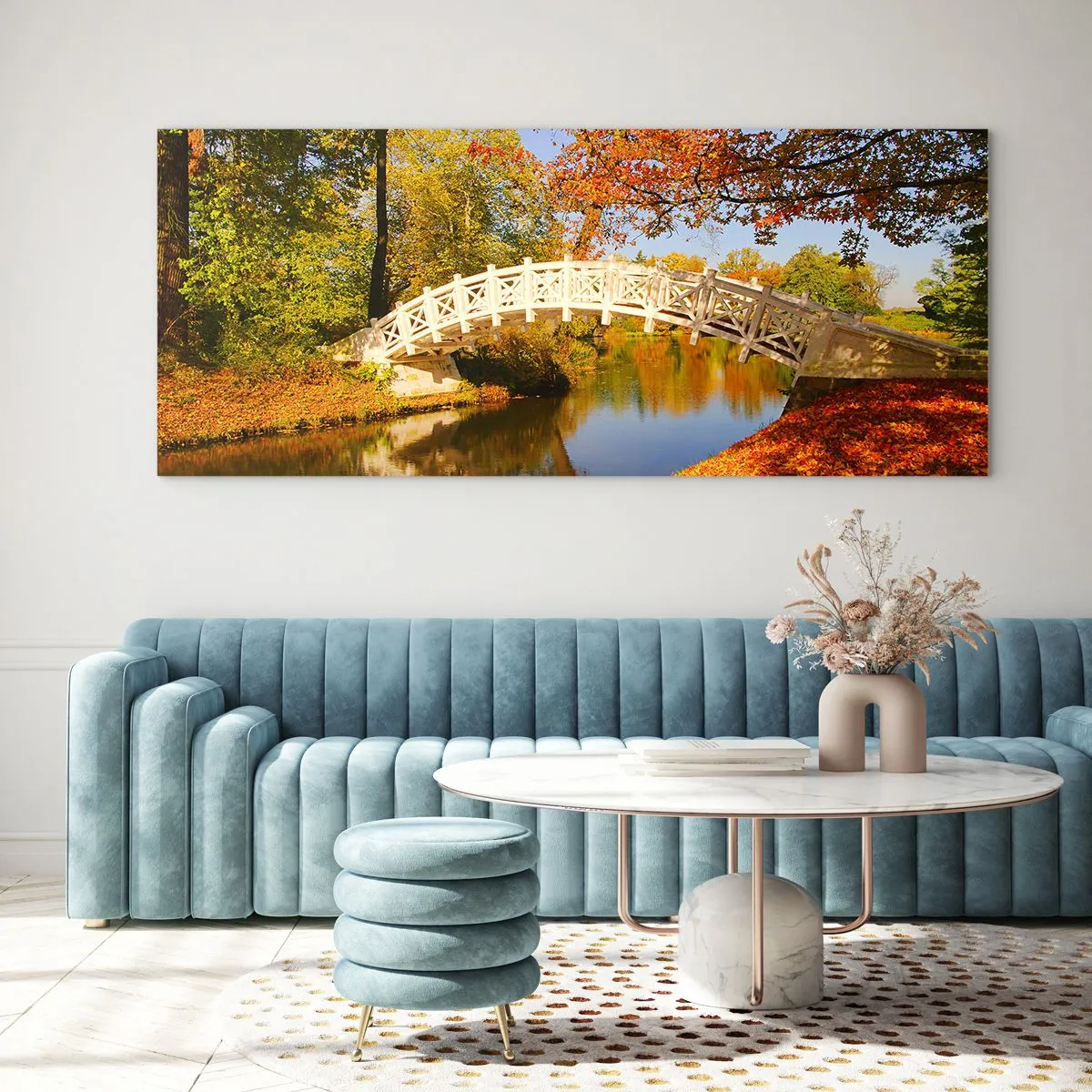 Glass picture - On a White Bridge of Sighs - 120x50 cm