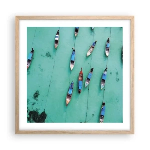 Poster in light oak frame - In Joyful Expectation - 50x50 cm