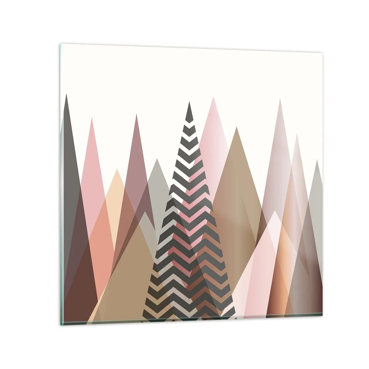 Glass picture - View of the Piramide - 30x30 cm