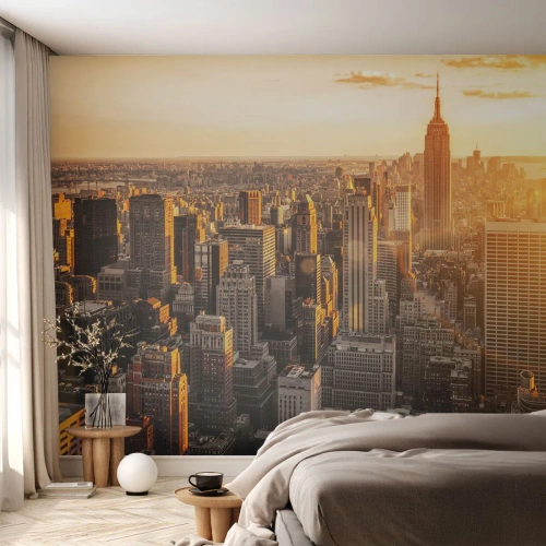 Custom Wallpaper Premium Canvas - Growing in the Sun - City, New York, Architecture