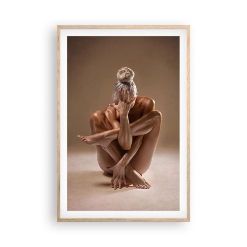 Poster in light oak frame - Unity of Body and Spirit - 61x91 cm