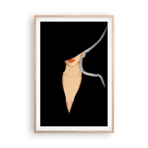 Poster in light oak frame - Elegance and Style - 61x91 cm