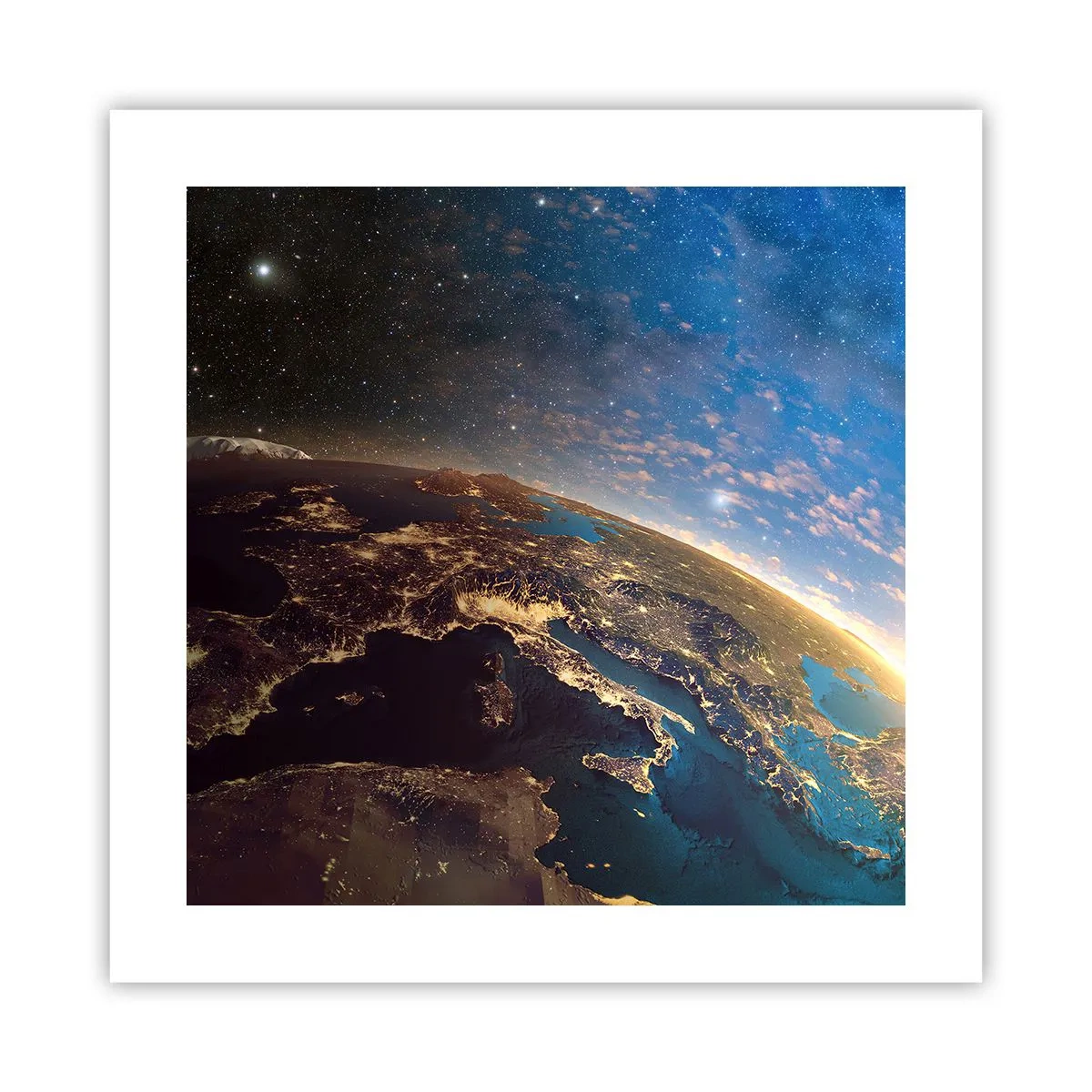 Poster - Let's Look at Each Other from a Distance - 40x40 cm