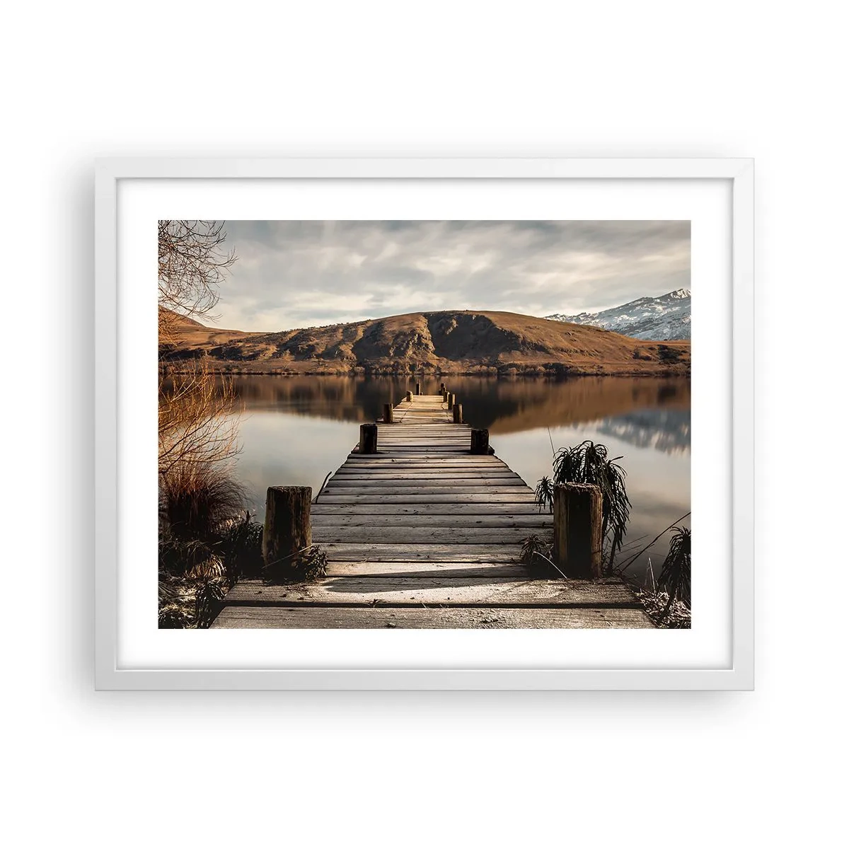 Poster in white frmae - Landscape in Silence - 50x40 cm