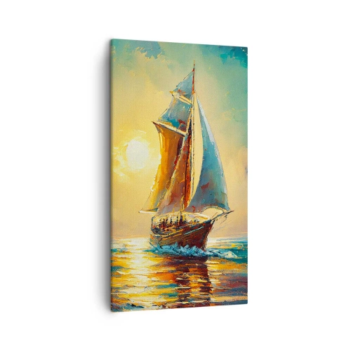 Canvas picture - Under Full Sails - 45x80 cm