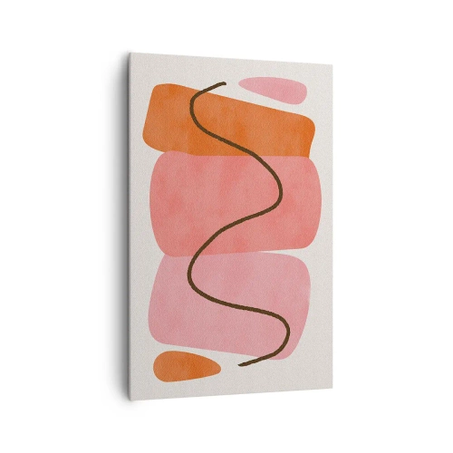 Canvas picture - Gentle Movement of forms - 80x120 cm