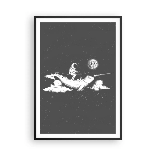 Poster in black frame - Space Rider - 70x100 cm