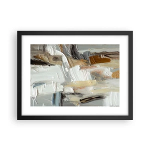 Poster in black frame - Layers of Colour - 40x30 cm