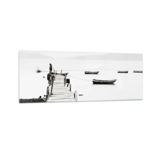 Glass picture - By Waters Still and Clear - 140x50 cm