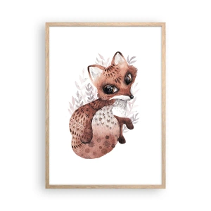 Poster in light oak frame - Sweet and Lovely - 50x70 cm