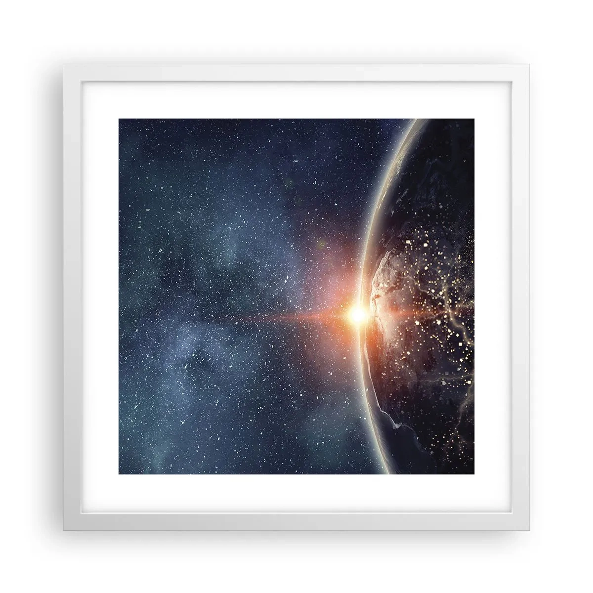Poster in white frmae - In a New Perspective - 40x40 cm