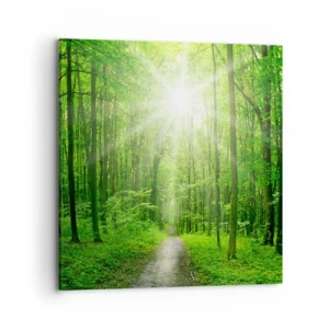 Canvas picture - Green Cathedral - 70x70 cm