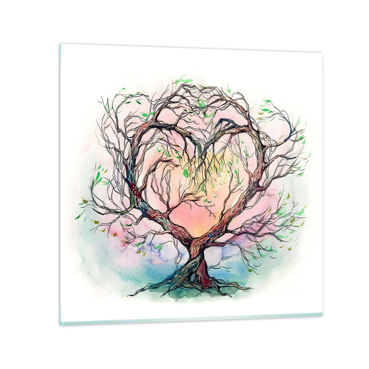 Glass picture - Together Against the Wind - 50x50 cm