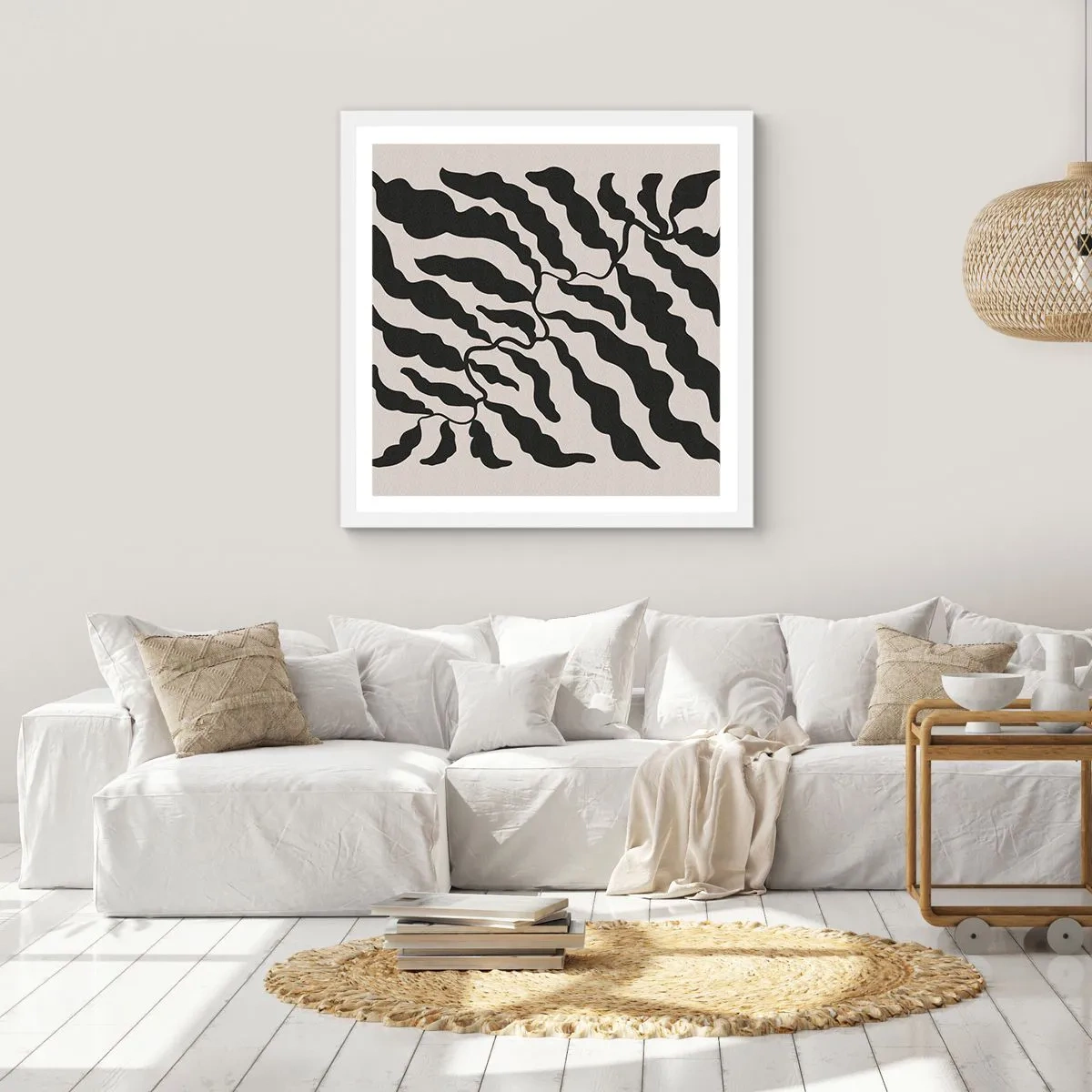Poster in white frmae - Nature of a Square - 60x60 cm