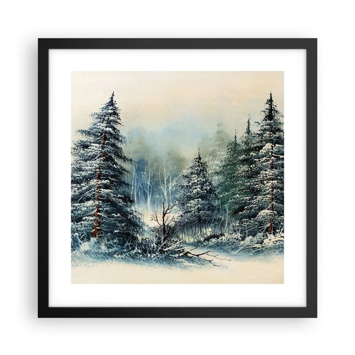 Poster in black frame - Ready for Christmas - 40x40 cm