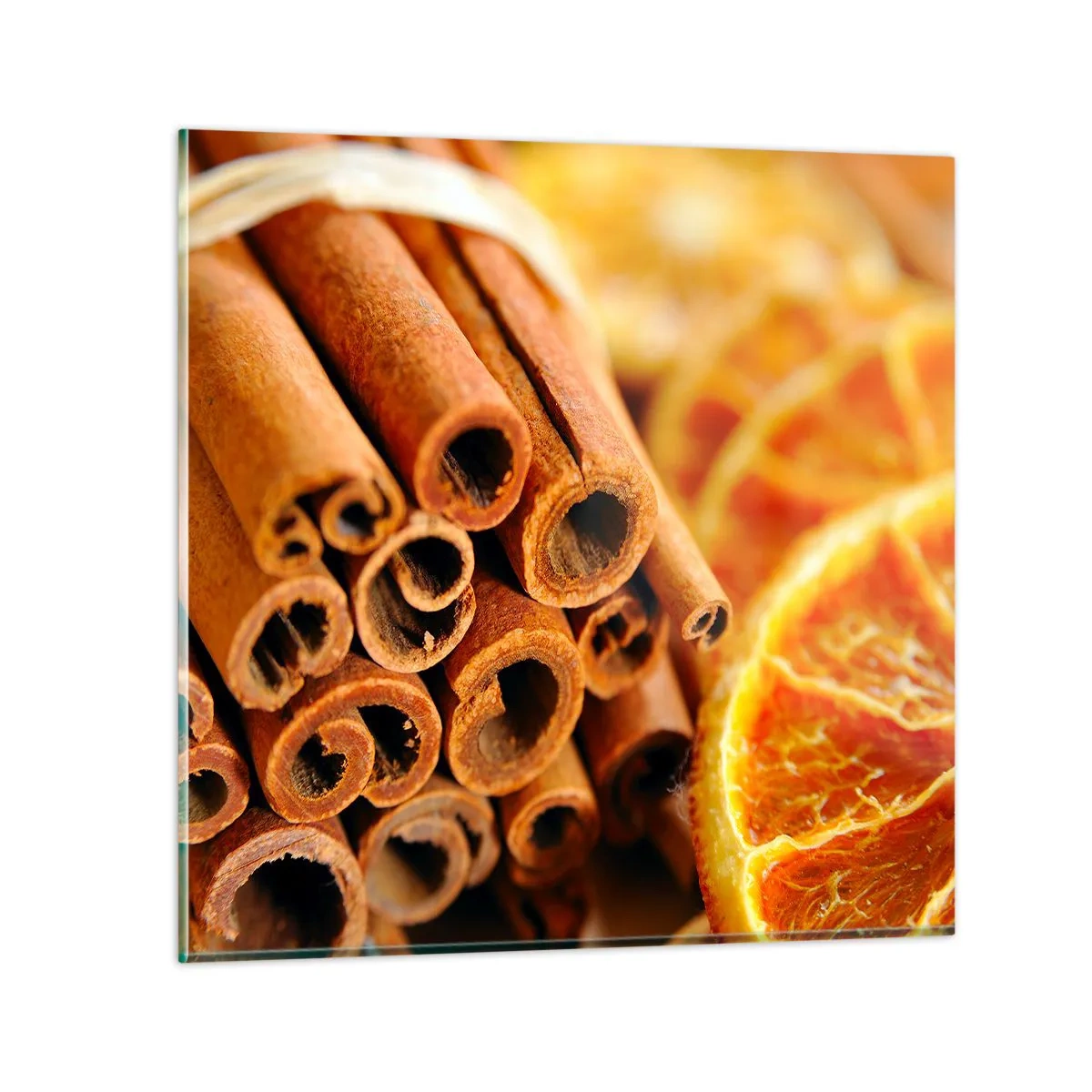 Glass picture - Can You Smell the Aroma? - 50x50 cm