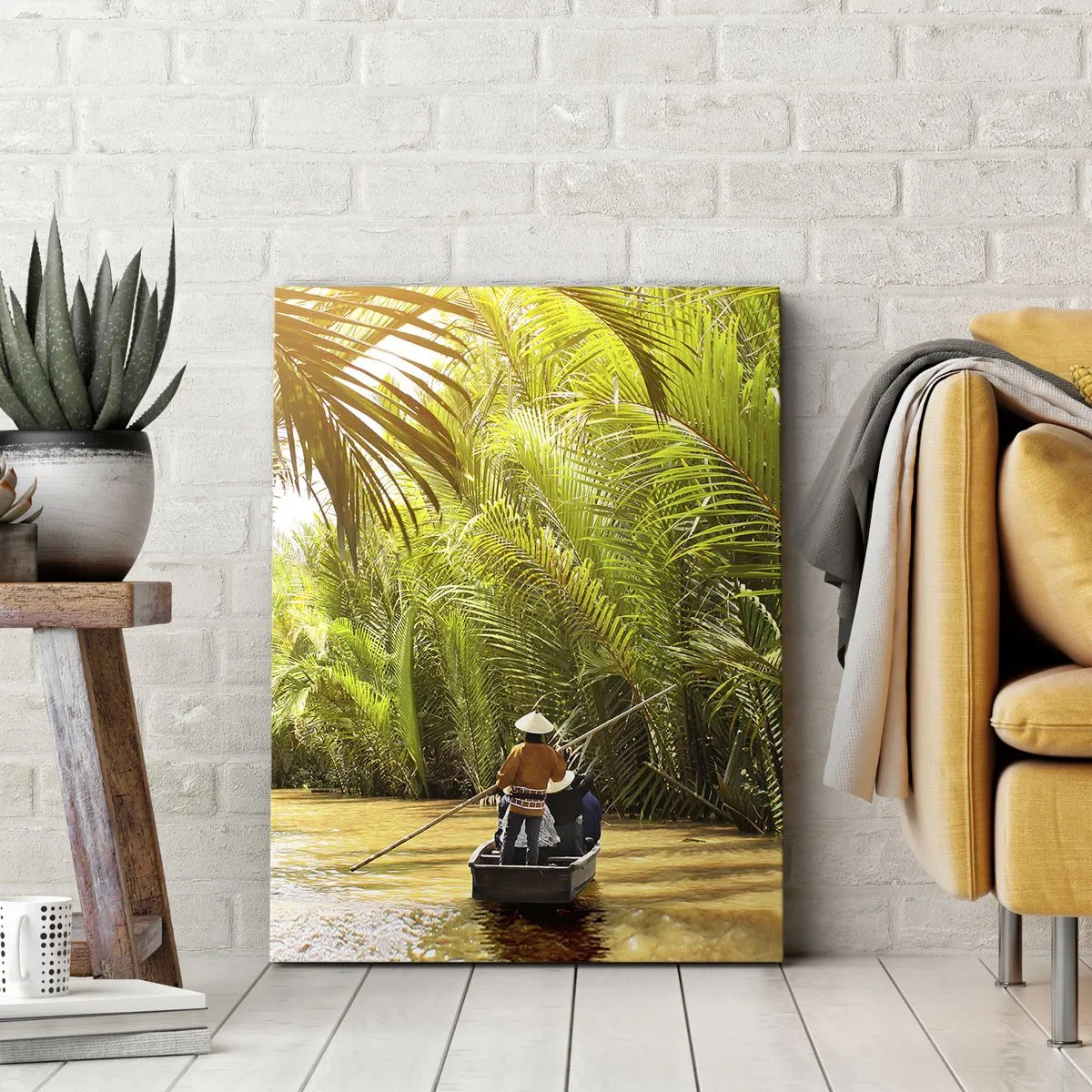 Canvas picture - Through a Palm Ravine - 80x120 cm