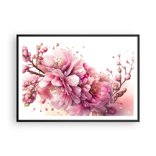 Poster in black frame - Land of Cherry Blossoms - 100x70 cm