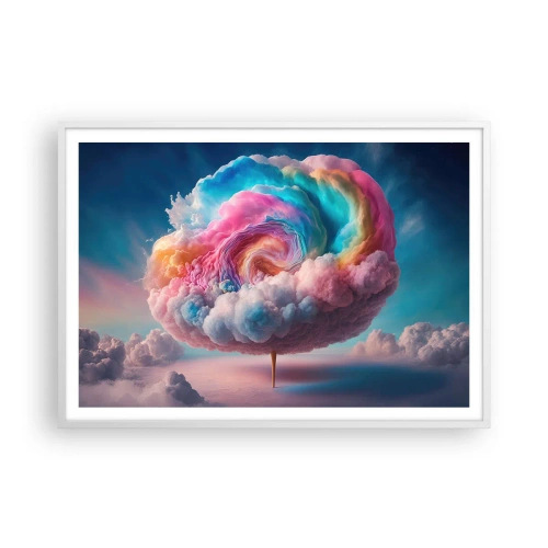 Poster in white frmae - Dream of a Funfair - 100x70 cm