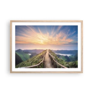 Poster in light oak frame - Close to Heaven - 70x50 cm