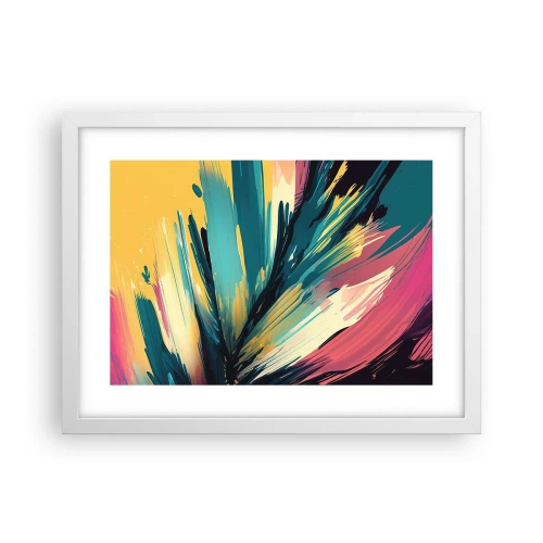 Poster in white frmae - Composition -Explosion of Joy - 40x30 cm