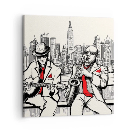 Canvas picture - New York Improvisation - 50x50 cm