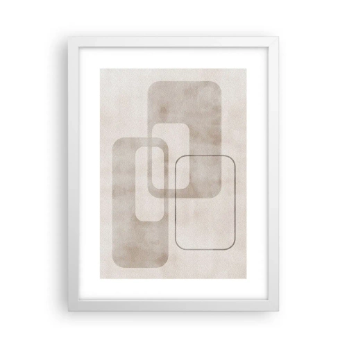 Poster in white frmae - Geometrical Grout - 30x40 cm